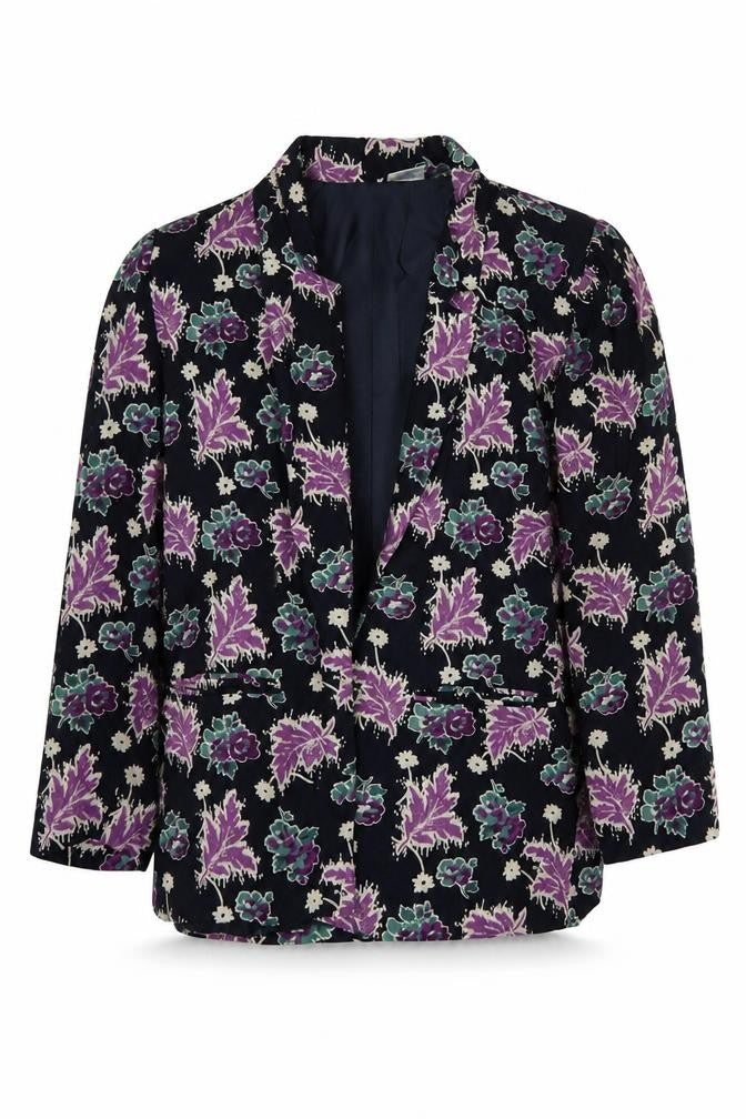 Front view of Alexon Women's Multicoloured Floral Suit Jacket, M, Lined, Regular Fit