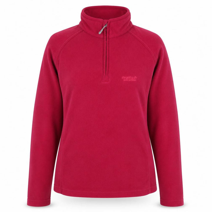Regatta Women's Red 1/4 Zip Fleece Sweatshirt Size 10