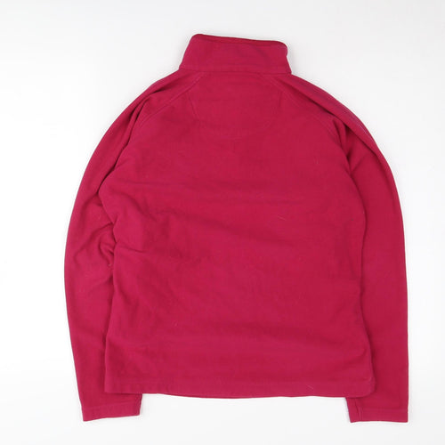 Regatta Women's Red 1/4 Zip Fleece Sweatshirt Size 10