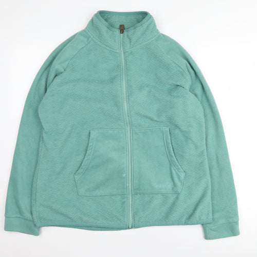 Weird Fish Women's Green Fleece Jacket Size 18