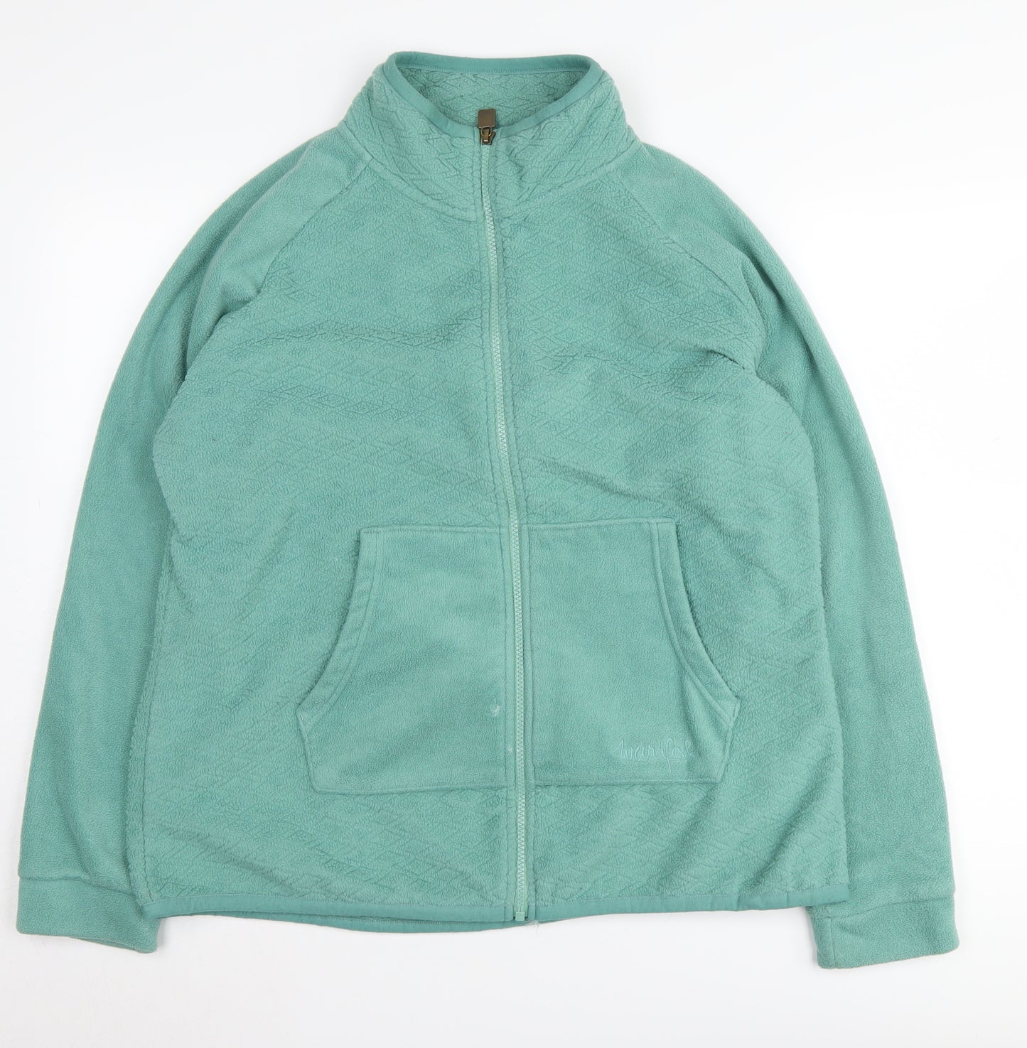 Weird Fish Women's Green Fleece Jacket Size 18