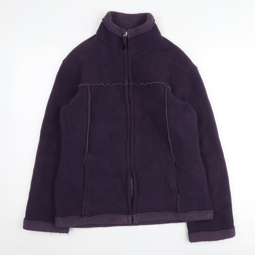 Marks & Spencer Women's Purple Fleece Jacket, Size 10, Casual