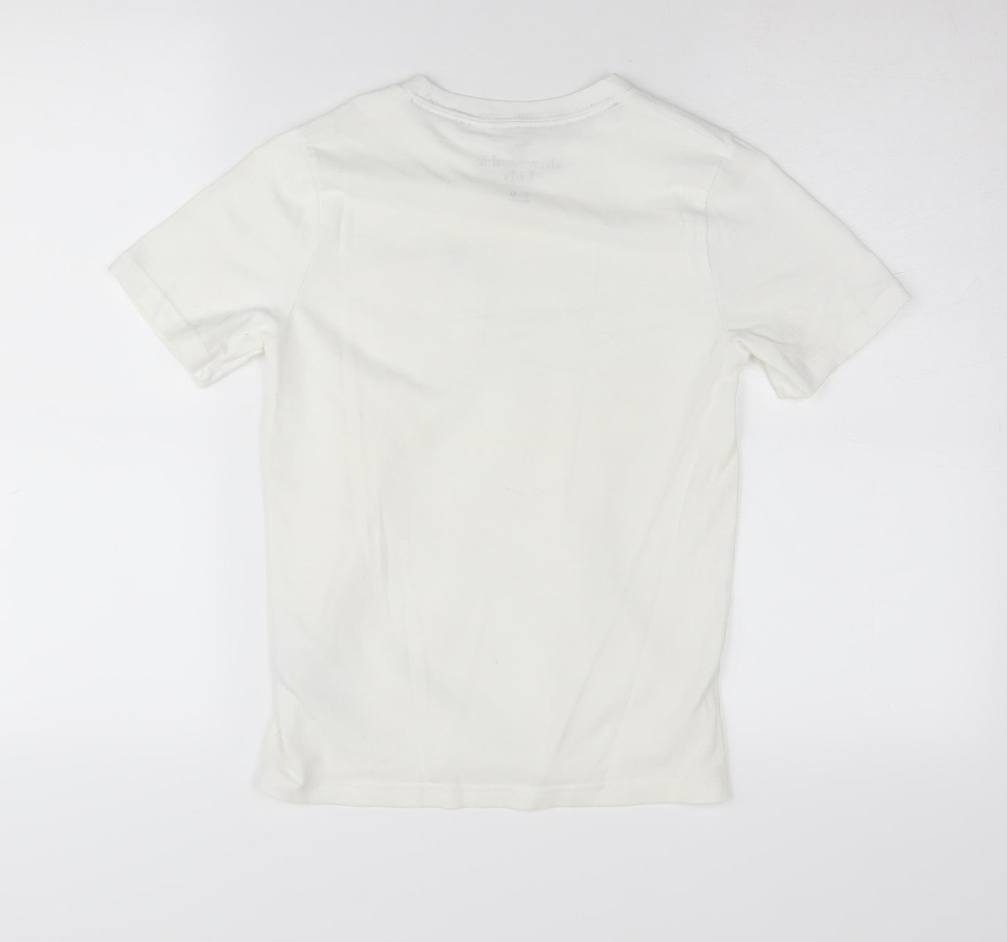 Abercrombie Kids Boys White Basic T-Shirt Size 9-10 Years