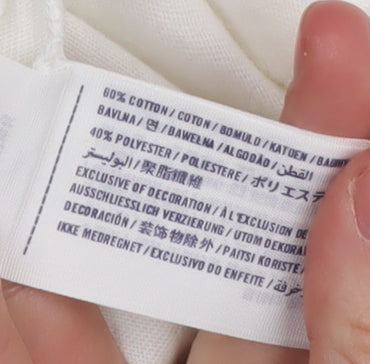 Abercrombie Kids Boys White Basic T-Shirt Size 9-10 Years