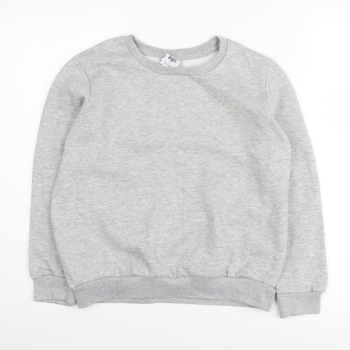 Hype Boys Grey Crew Neck Pullover Sweatshirt 13 Years