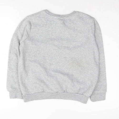 Hype Boys Grey Crew Neck Pullover Sweatshirt 13 Years