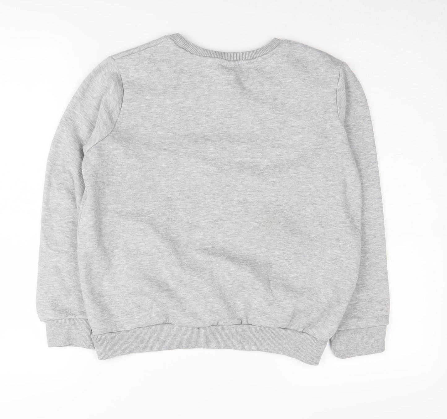 Hype Boys Grey Crew Neck Pullover Sweatshirt 13 Years