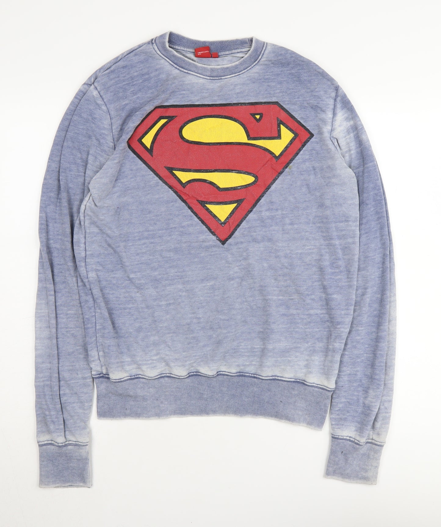 Superman Men's Blue Small Pullover Sweatshirt
