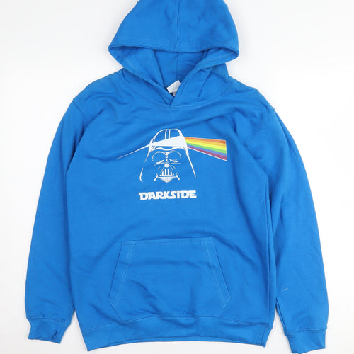AWDis Boys Blue Darth Vader Graphic Hoodie 12-13 Years