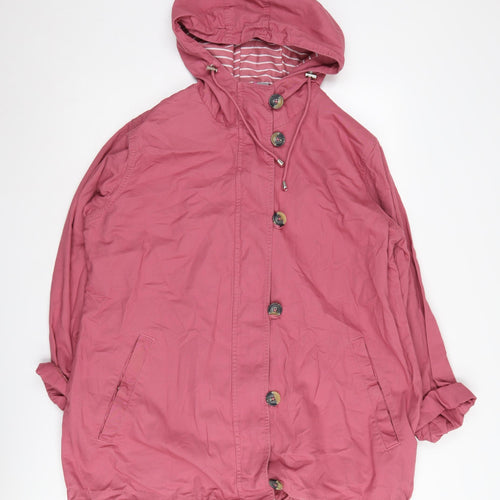 Yours Pink Women's Parka Jacket, Size 16, Cotton, Hooded