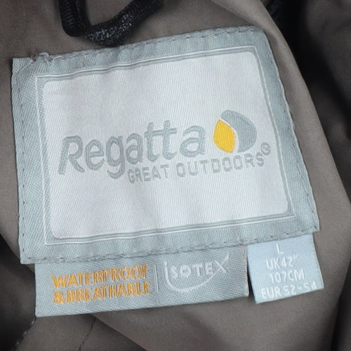 Regatta Men's Brown Waterproof Jacket, Size L, Outdoor Style