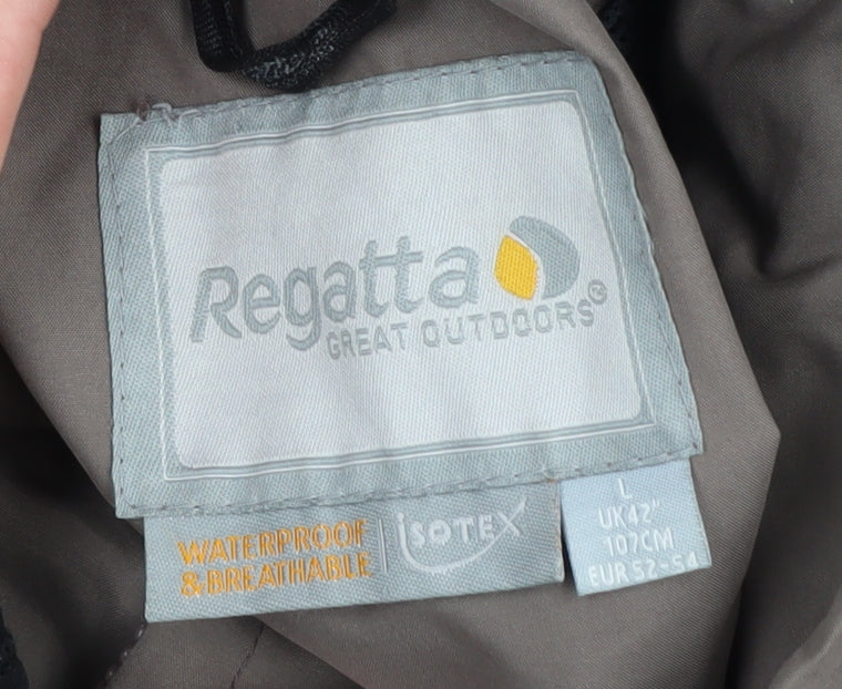 Regatta Men's Brown Waterproof Jacket, Size L, Outdoor Style