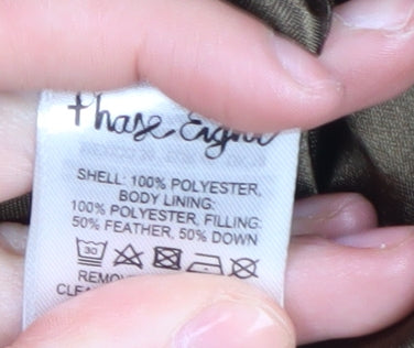 Phase Eight Women's Brown Hooded Puffer Jacket Size 18