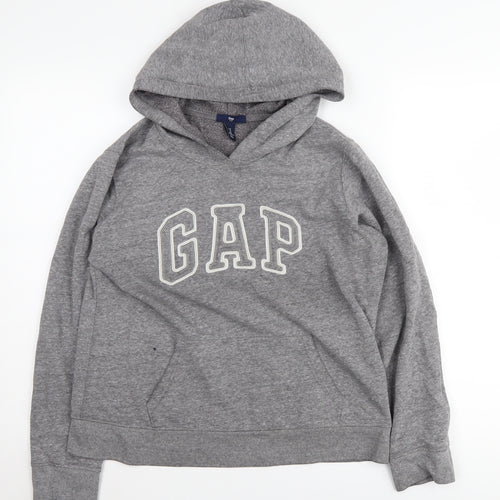 Gap Unisex Grey Logo Pullover Hoodie, Size M