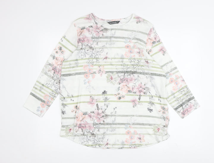 Bonmarché Women's Multicoloured Floral Blouse Size 12