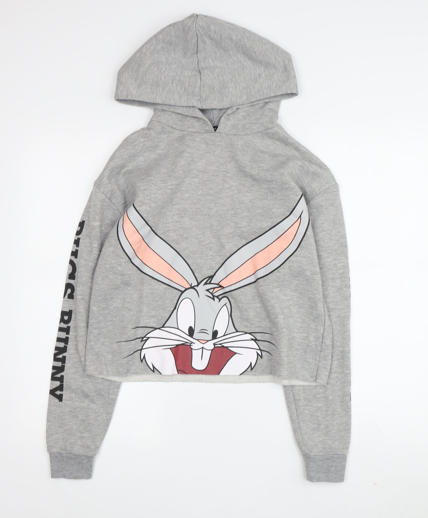 Looney Tunes Women's Grey Graphic Hoodie 2XS