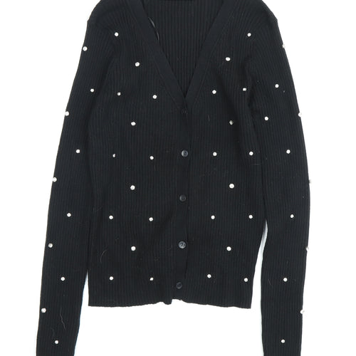 V by Very Women's Black Cardigan - S, V-Neck