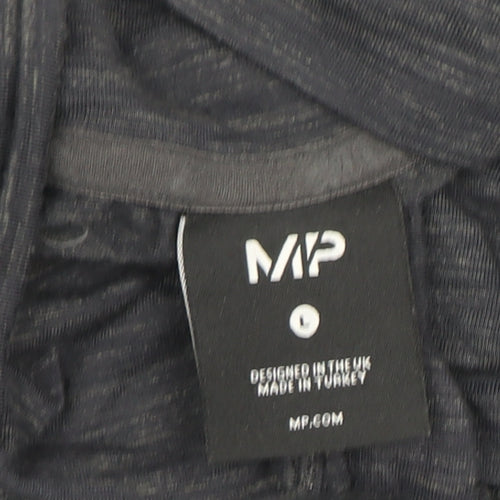 MP Men's Grey Long Sleeve 1/4 Zip Pullover L