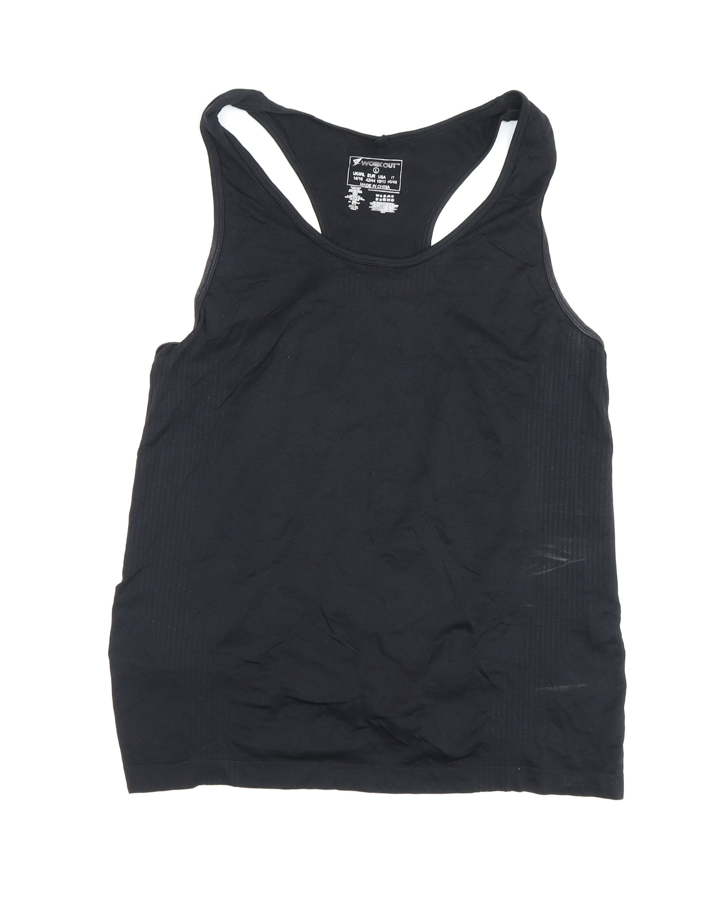 Women's Black Racerback Tank Top for Gym