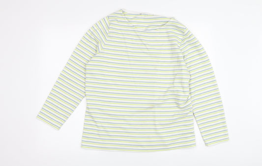 Bonmarche Women's Multicoloured Stripe T-Shirt 16