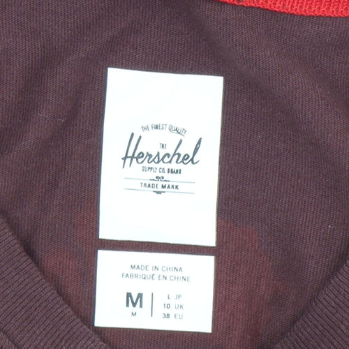 Herschel Men's Brown Long Sleeve T-Shirt M