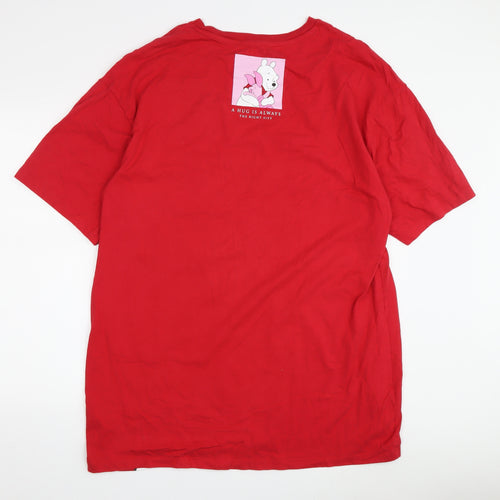 Disney Winnie The Pooh Red T-Shirt - M, Unisex