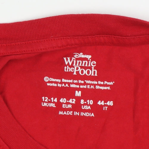 Disney Winnie The Pooh Red T-Shirt - M, Unisex