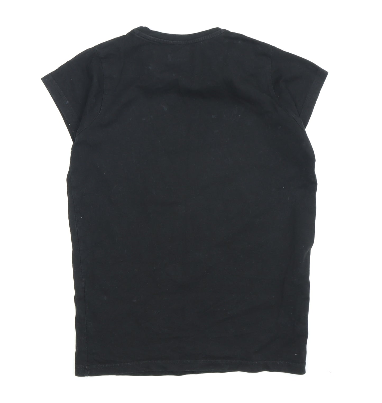 Girls FRIENDS Black Graphic T-Shirt, 11-12 Years, Casual Style