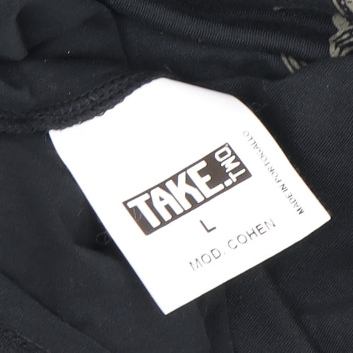 Take Two Unisex Black V-Neck T-Shirt L