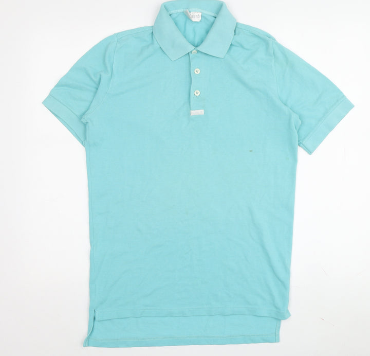 Adidas Unisex Blue Cotton Polo Shirt M Casual