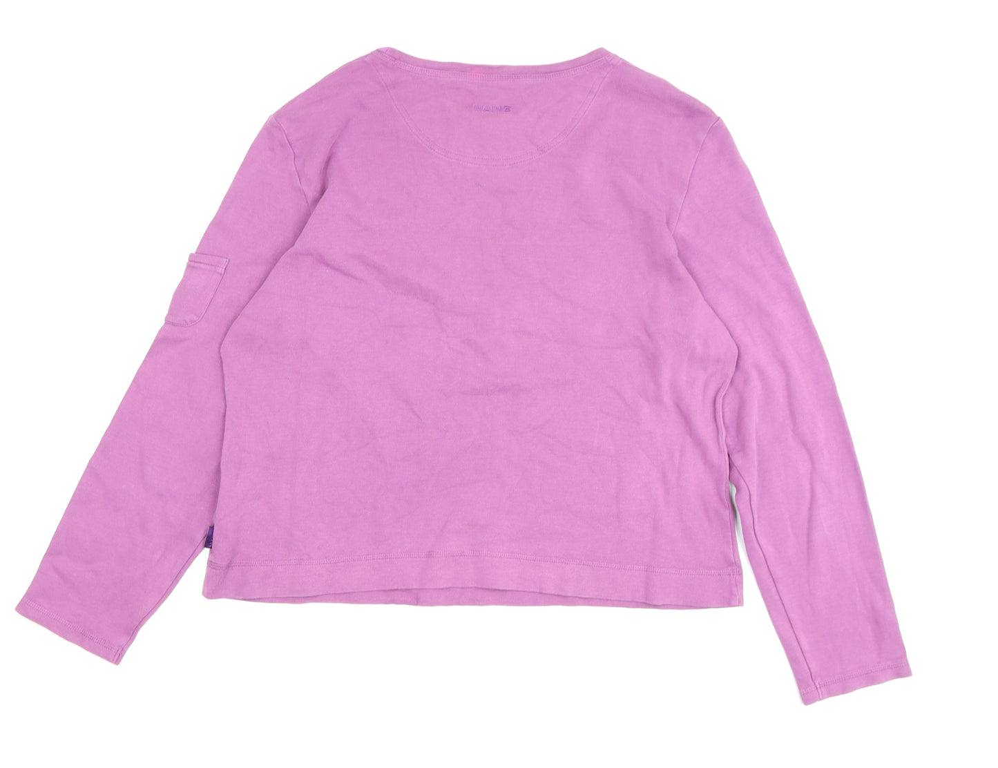 Maine New England Women's Purple Cotton T-Shirt