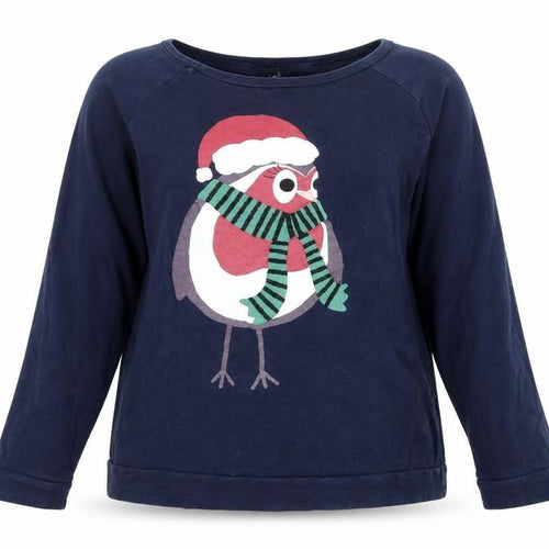 Next Women's Blue Festive T-Shirt Size 18, Christmas, Cotton