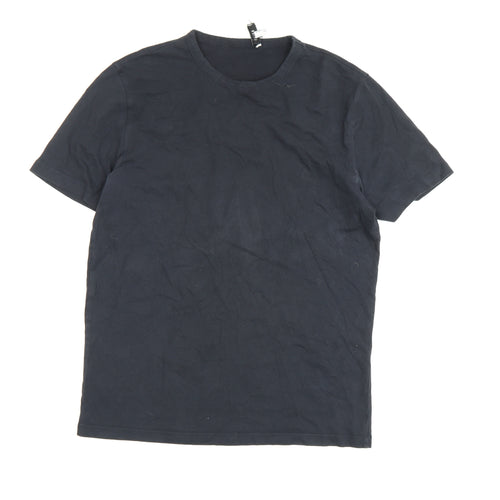 REISS Men's Black S Cotton Crew Neck T-Shirt