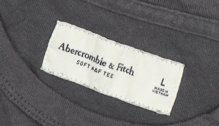 Abercrombie & Fitch Grey Men's T-Shirt L