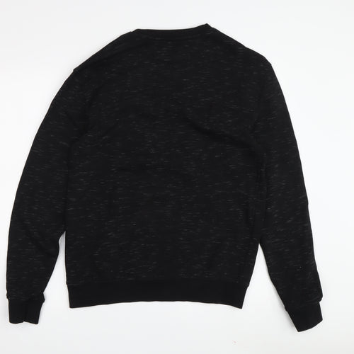 Zara Men's Black Pullover Sweatshirt M