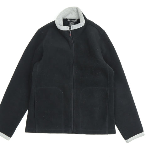 B.C. Clothing Women's Black Fleece Mid-Length Jacket M