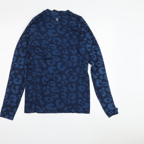Sweaty Betty Women's Blue Animal Print Top M