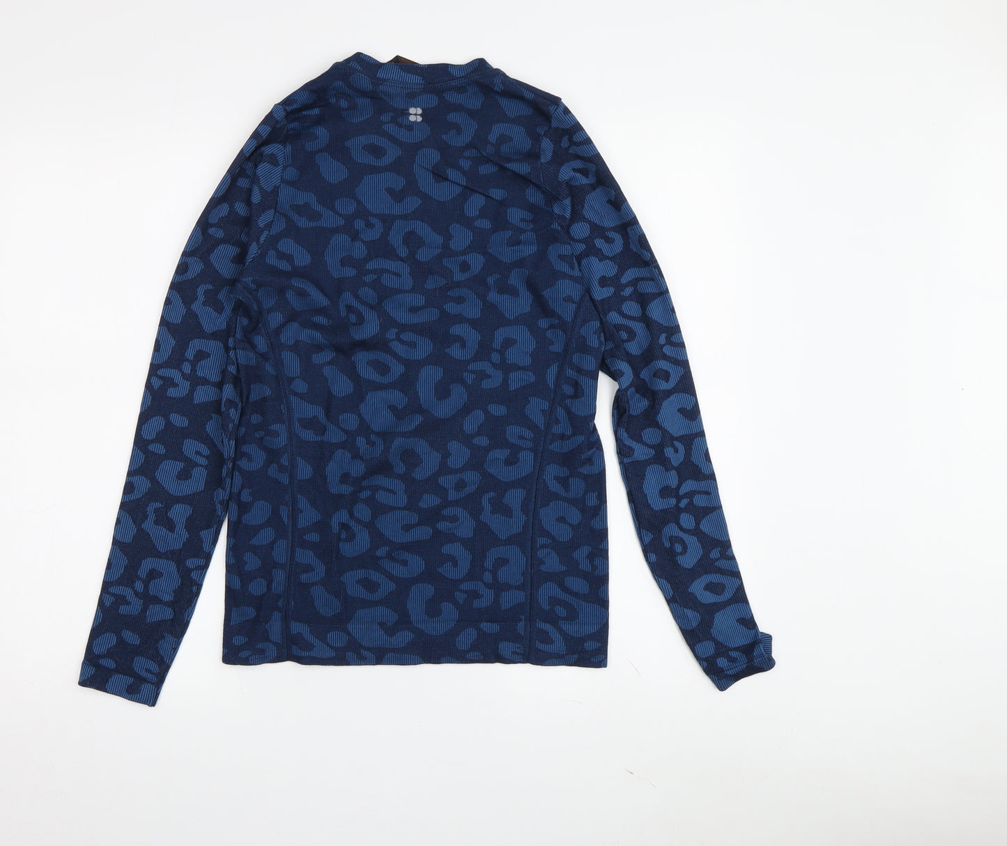 Sweaty Betty Women's Blue Animal Print Top M