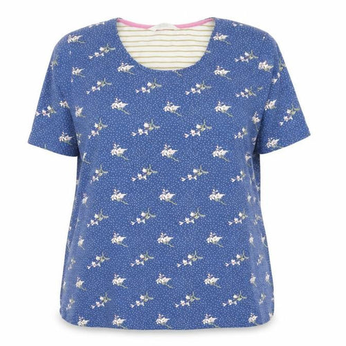 Tulchan Women’s Blue Floral T-Shirt Size 18