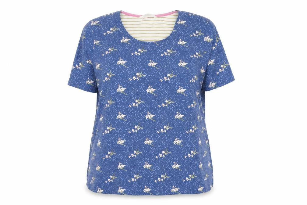 Tulchan Women’s Blue Floral T-Shirt Size 18