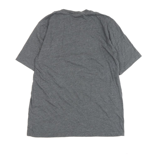 Batman Men's Grey Medium Graphic Print T-Shirt Short Sleeve