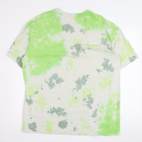 Nike Men's Green Tie-Dye Short Sleeve T-Shirt L