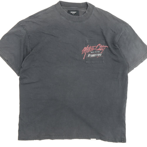 Represent Men's Black Graphic Print T-Shirt, Size M