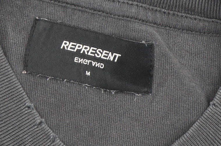 Represent Men's Black Graphic Print T-Shirt, Size M