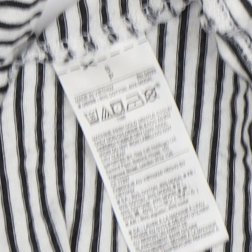 Gap Women's Striped 3/4 Sleeve T-Shirt in Black & White Size S