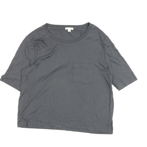 Gap Women's Grey Cotton T-Shirt XS Regular Fit