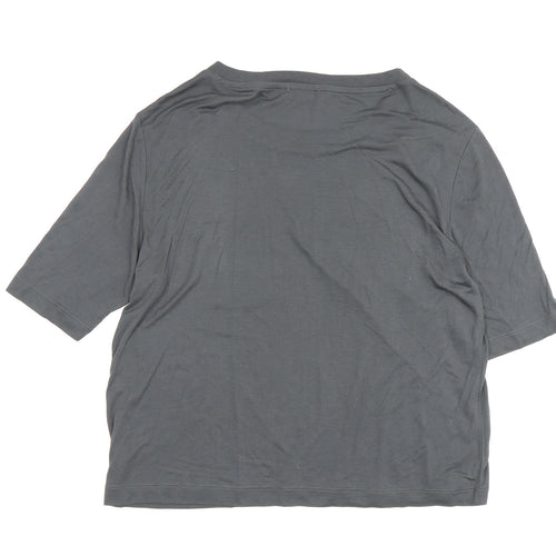 Gap Women's Grey Cotton T-Shirt XS Regular Fit