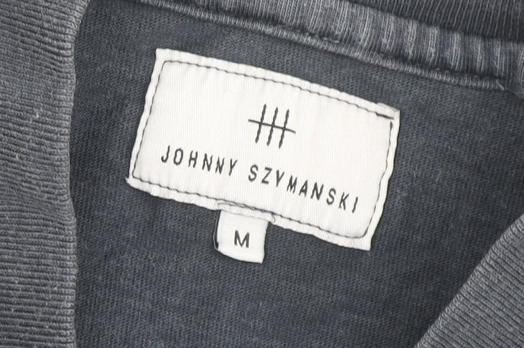 Johnny Szymanski Men's Grey M Crew Neck T-Shirt Solid
