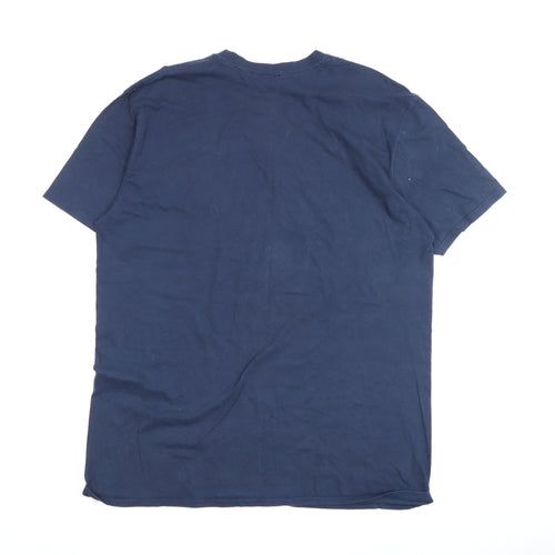 Rick and Morty Men's Blue XL Pickle Rick T-Shirt