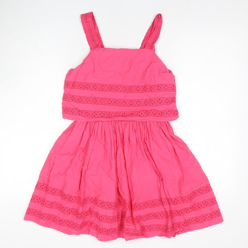 Marks and Spencer Girls Pink A-Line Knee Length Dress